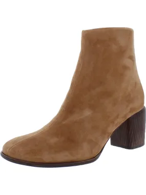 Travel Friendly Quiet Sole Maggie Womens Leather Square Toe Ankle Boots