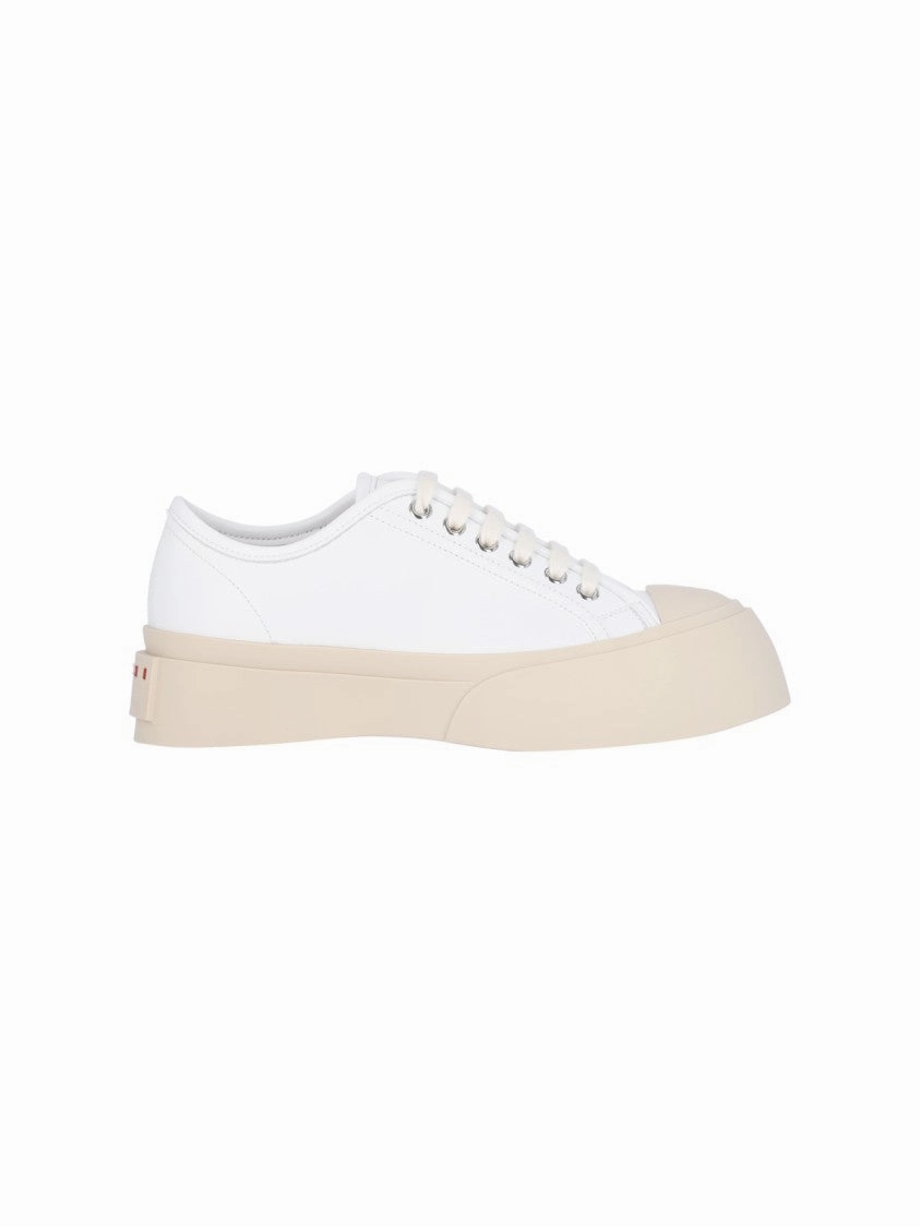 Moisture Control Footbed Pablo" Platform Sneakers ?C White
