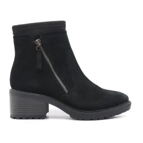 Demi Boot In Black Suede Premium Protection Cushion Zone
