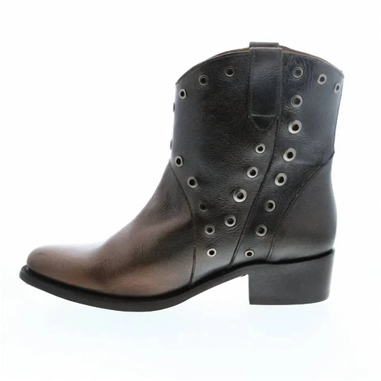 Cold Ready Diana Grommet Short Boot In Pewter Ombre