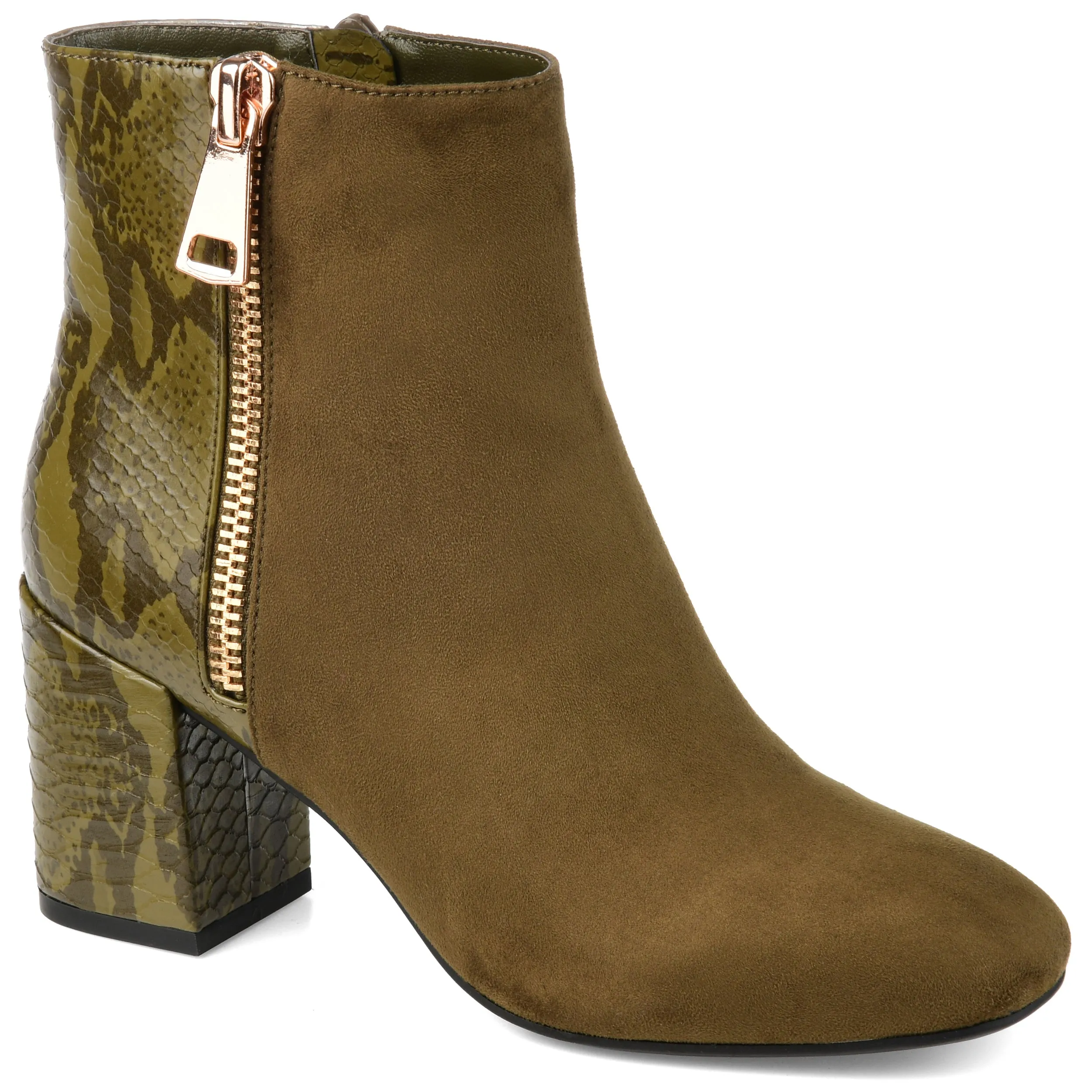 Journee Women's Sarah Bootie Multi   Purpose Stable Support Windy Weather