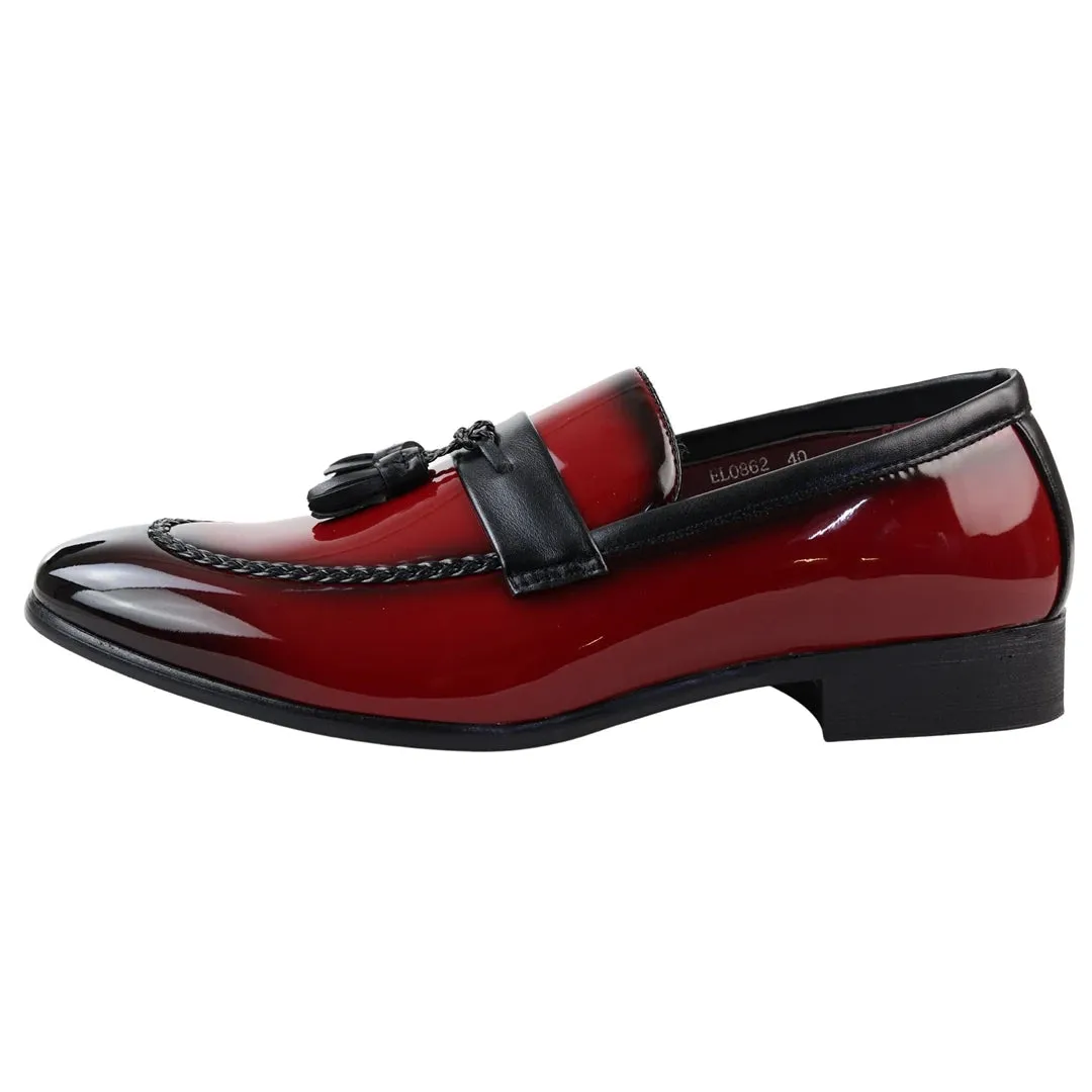 Patent Tassel Slip On Loafers Guest Shade