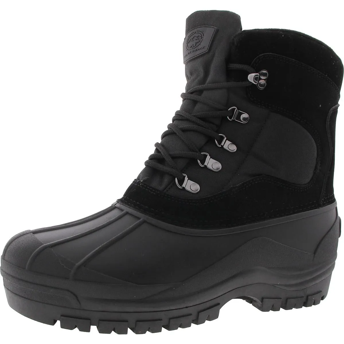 Peak Mens Two Tone Man Made Winter & Snow Boots Rock Star Reflective accents