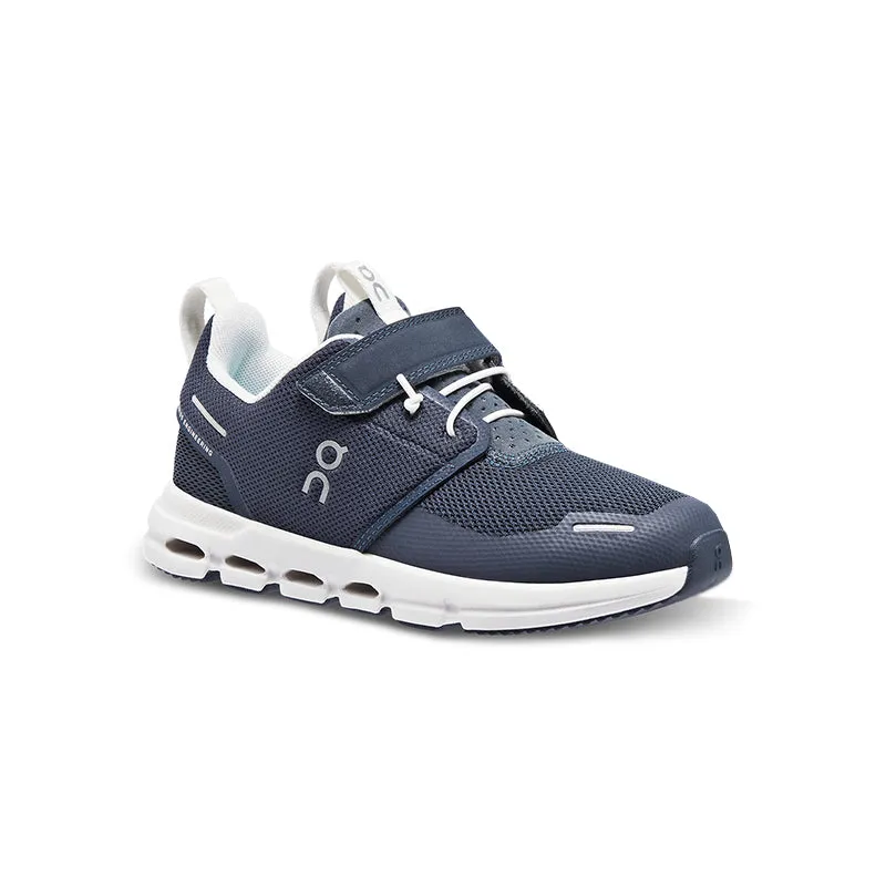running in a modern bridge area shoes Midfoot Chassis Support Kid's Preschool Cloud Play Mightnight/White
