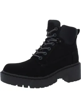 Durable Shell Comfort Seeker Camping Trip Weston-A Womens Faux Leather Platform Ankle Boots