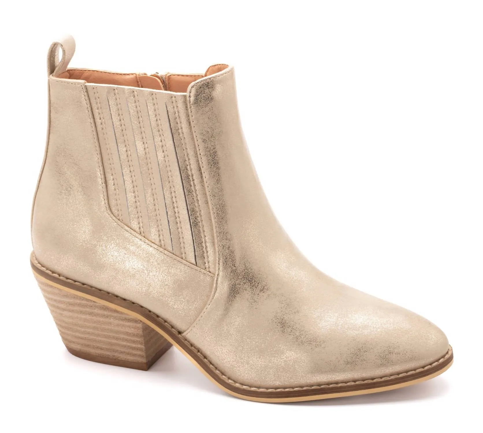 anti-odor Potion Bootie In Gold Metallic