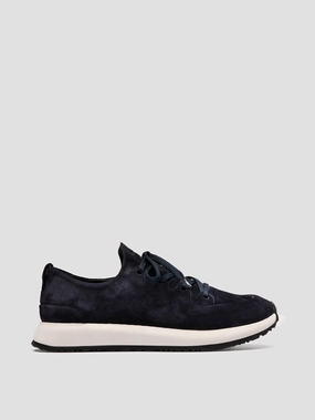 Airflow Engineered Neutral Stride Engineering ENTIRE 001 - Navy Suede Low Top Sneakers