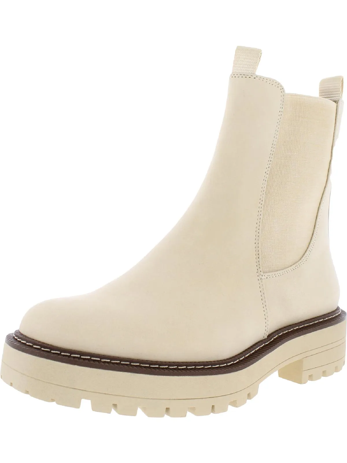 Laguna  Womens Lugged Sole Ankle Chelsea Boots Stylish