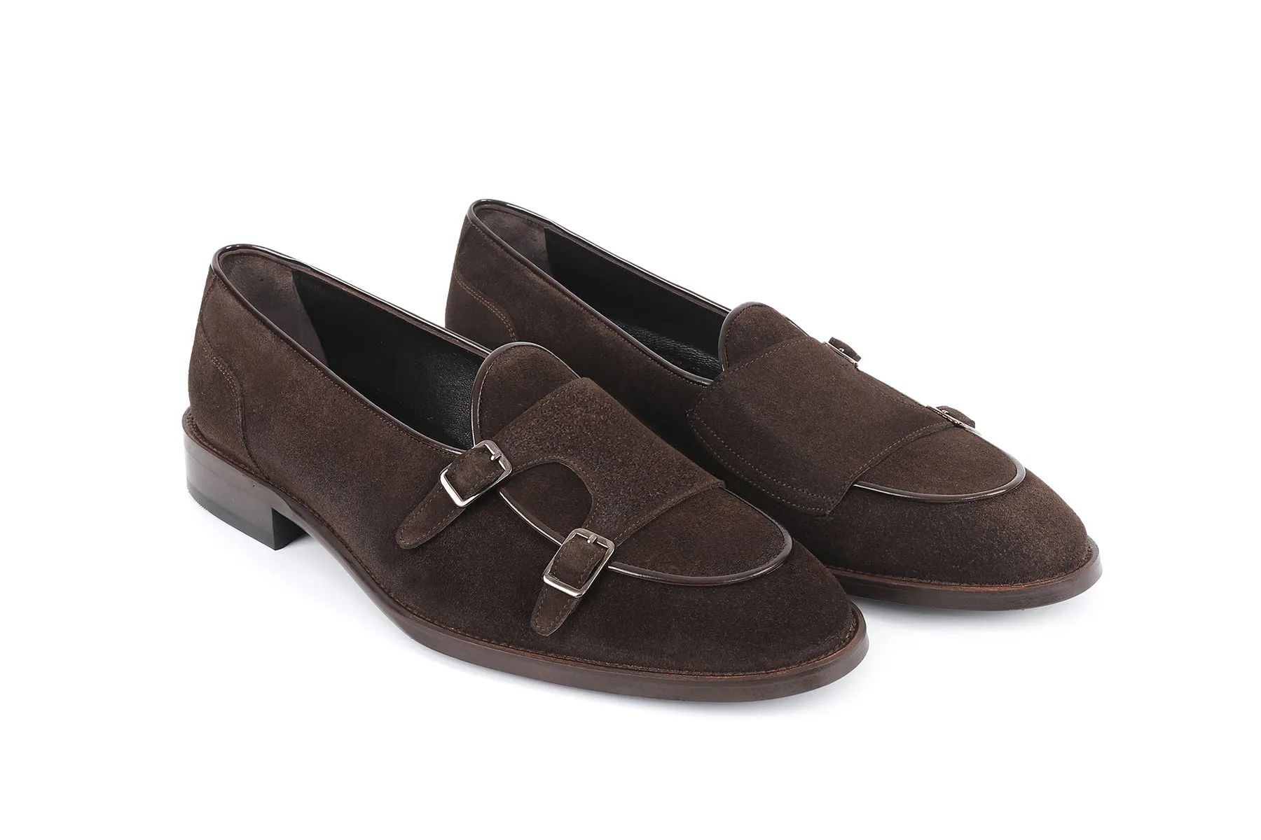 Pop Shade Bellville Short Cut Double Monk Loafers
