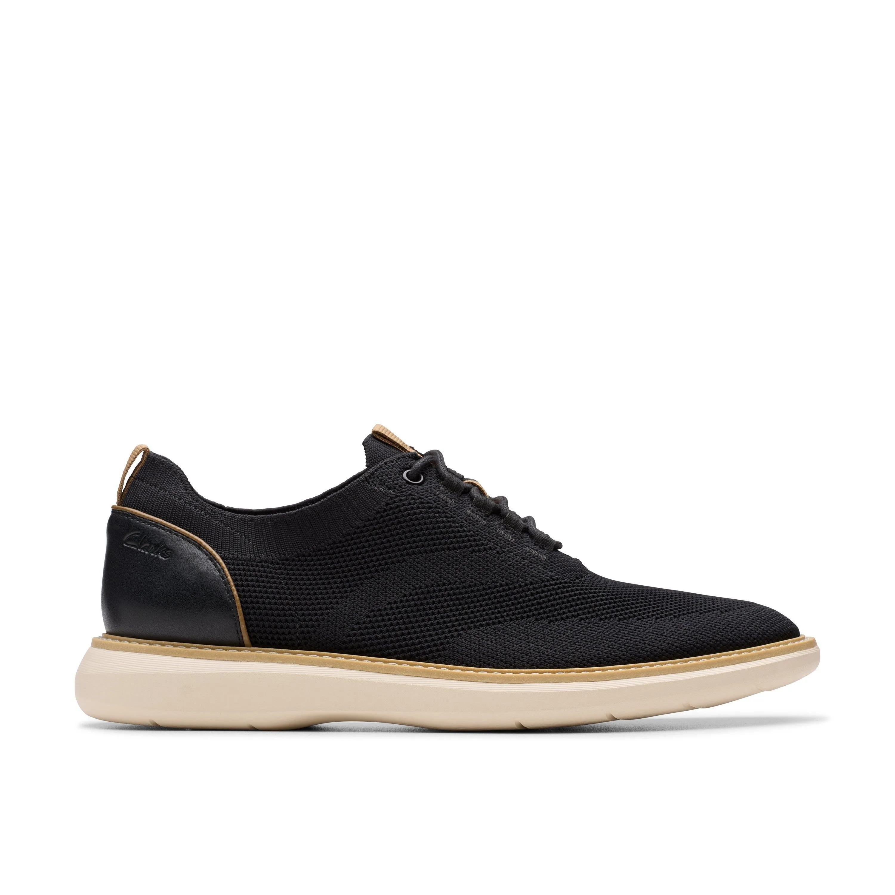 Clarks Brantin Knit in Black Textile Sun Proof