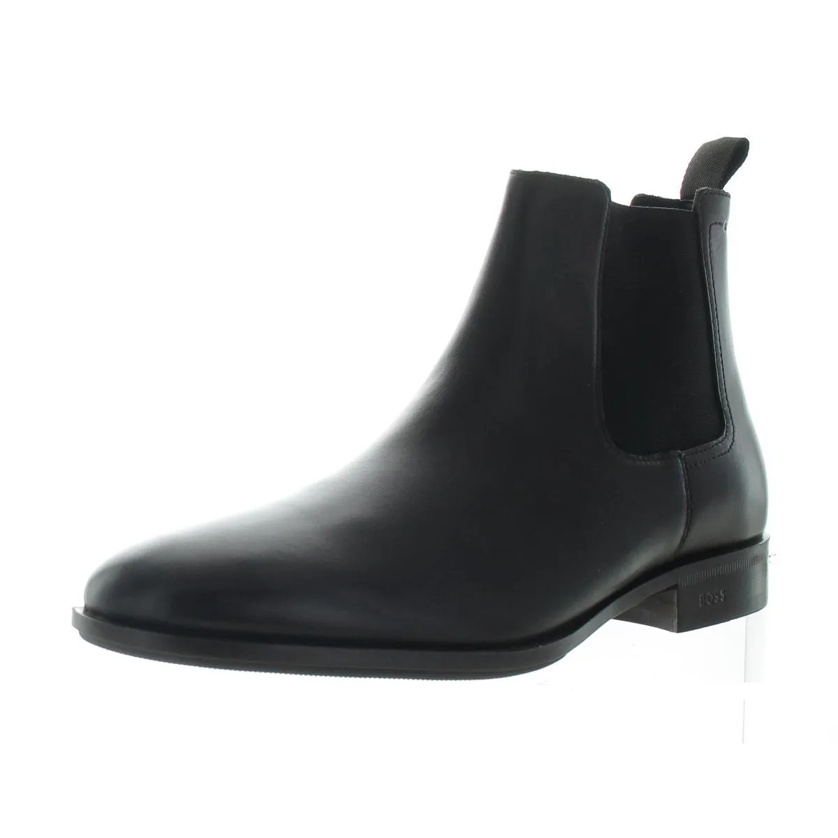 COLBY  Mens Faux Leather Almond toe Chelsea Boots Winter Protection Mud Resistant All Day Wear