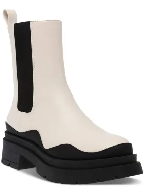 Canvas Material Tear Resistant Upper Grayce  Womens Lug Sole Leather Booties