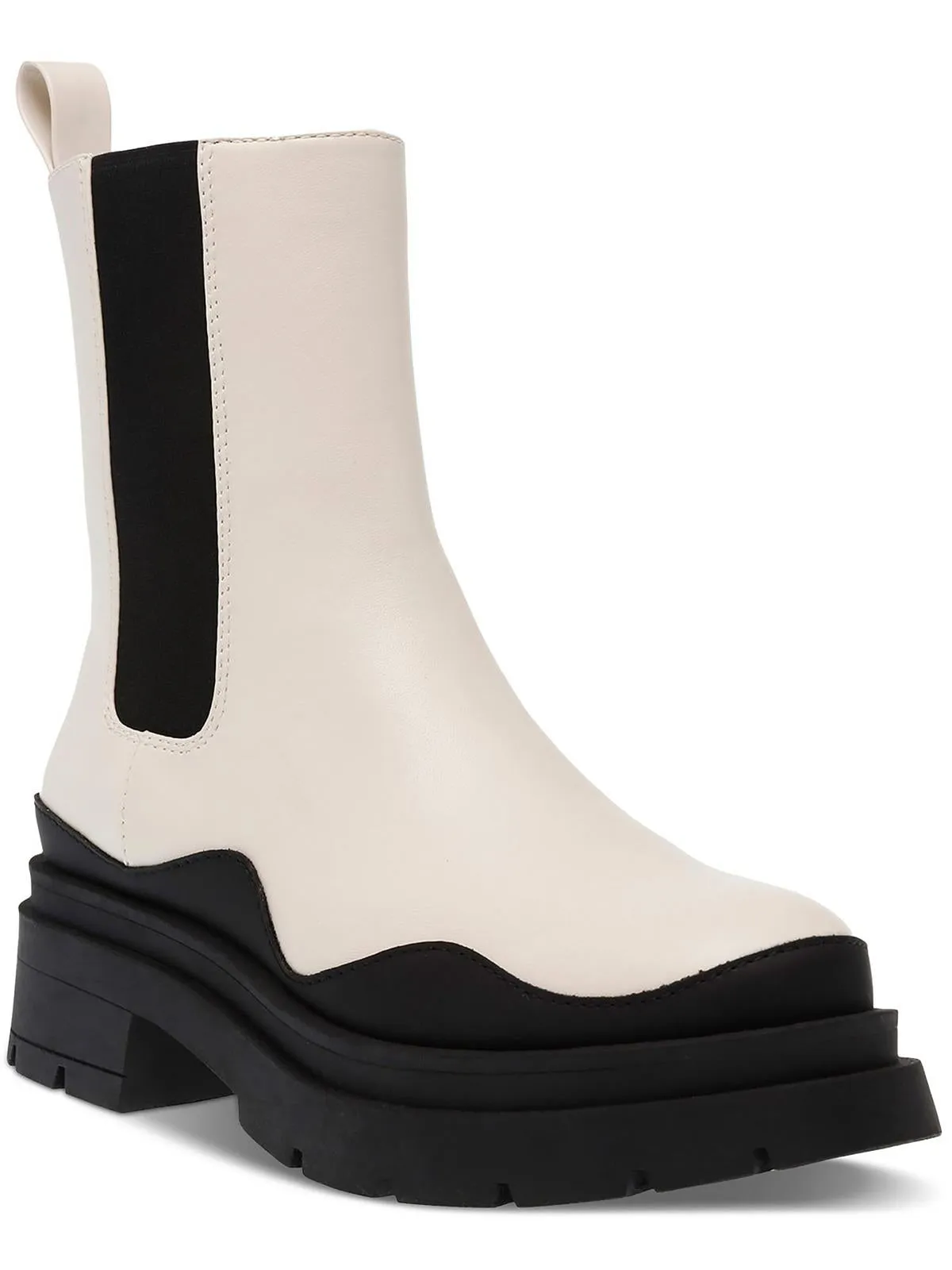 Scholar Adjustable Gusset Design Grayce  Womens Lug Sole Leather Booties