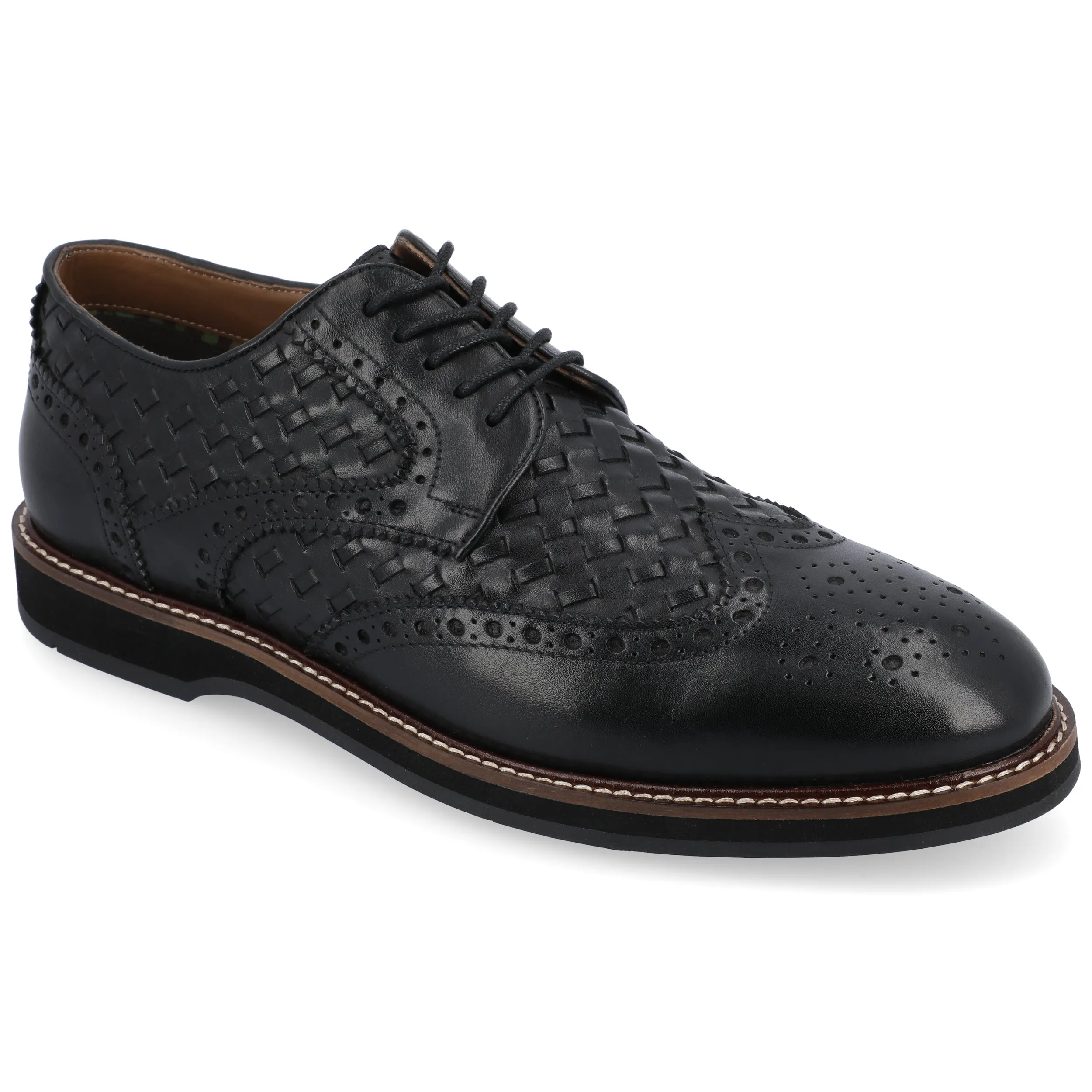 Versatile use Thomas & Vine Radcliff Woven Wingtip Derby