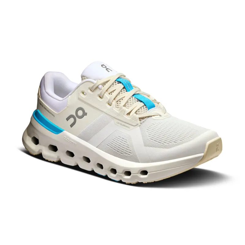 Women's Cloudrunner 2 White/Horizon Multi Density post - race celebration