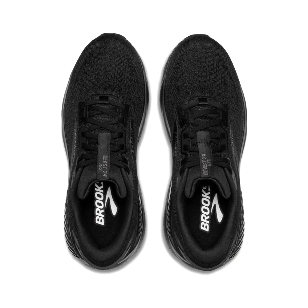 Sneaker Online Shopping Brooks Men's Beast GTS 24 Sneaker in Black/Black/Ebony
