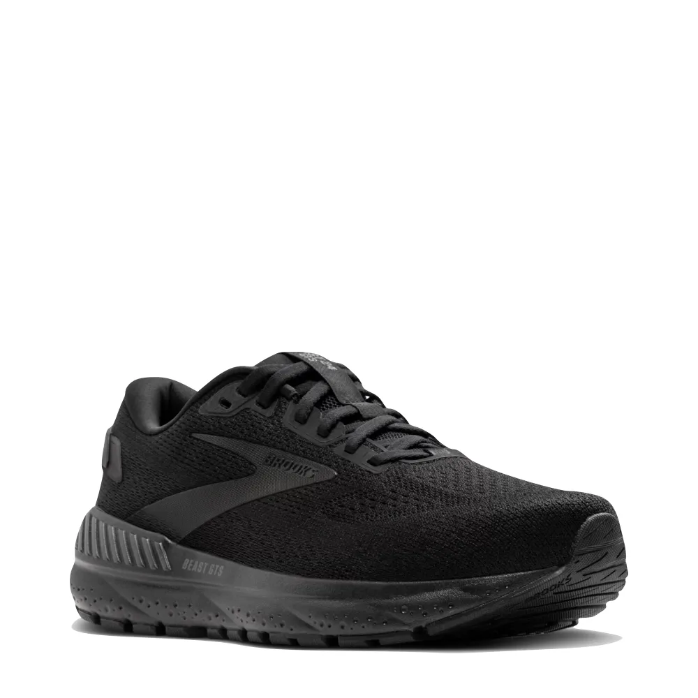 Sneaker Design Brooks Men's Beast GTS 24 Sneaker in Black/Black/Ebony