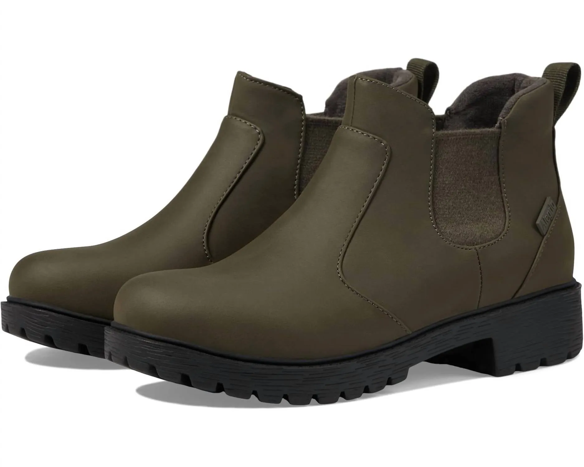 Elastic Ankle Women's Rowen Ankle Boots In Relaxed Moss