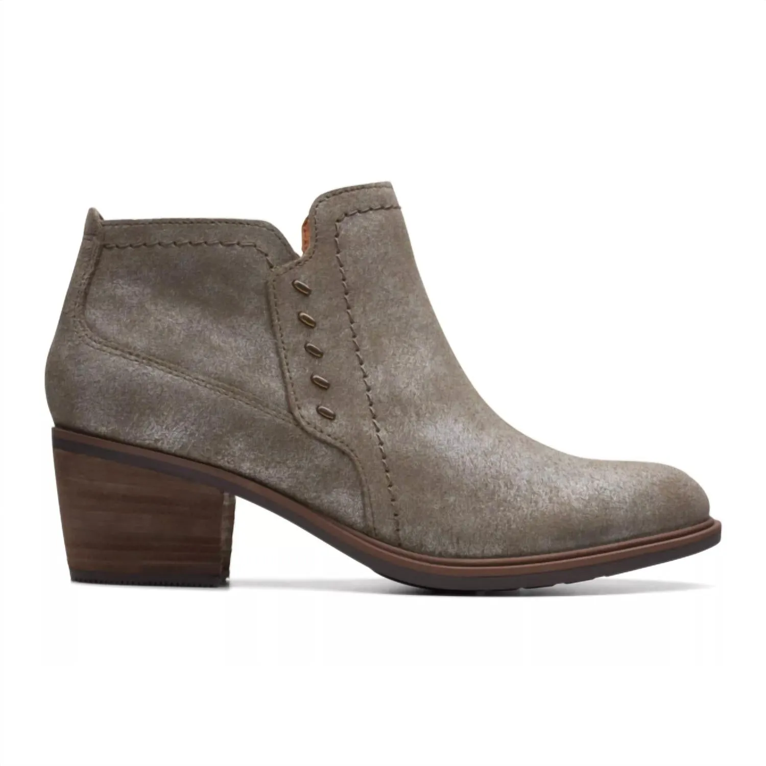 Easy On Design Women's Neva Lo Booties In Taupe Metallic