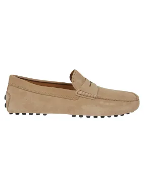 Airy Slip Casual Comfort Moccasin-Inspired Leather Loafers With Rubber Pebble Sole