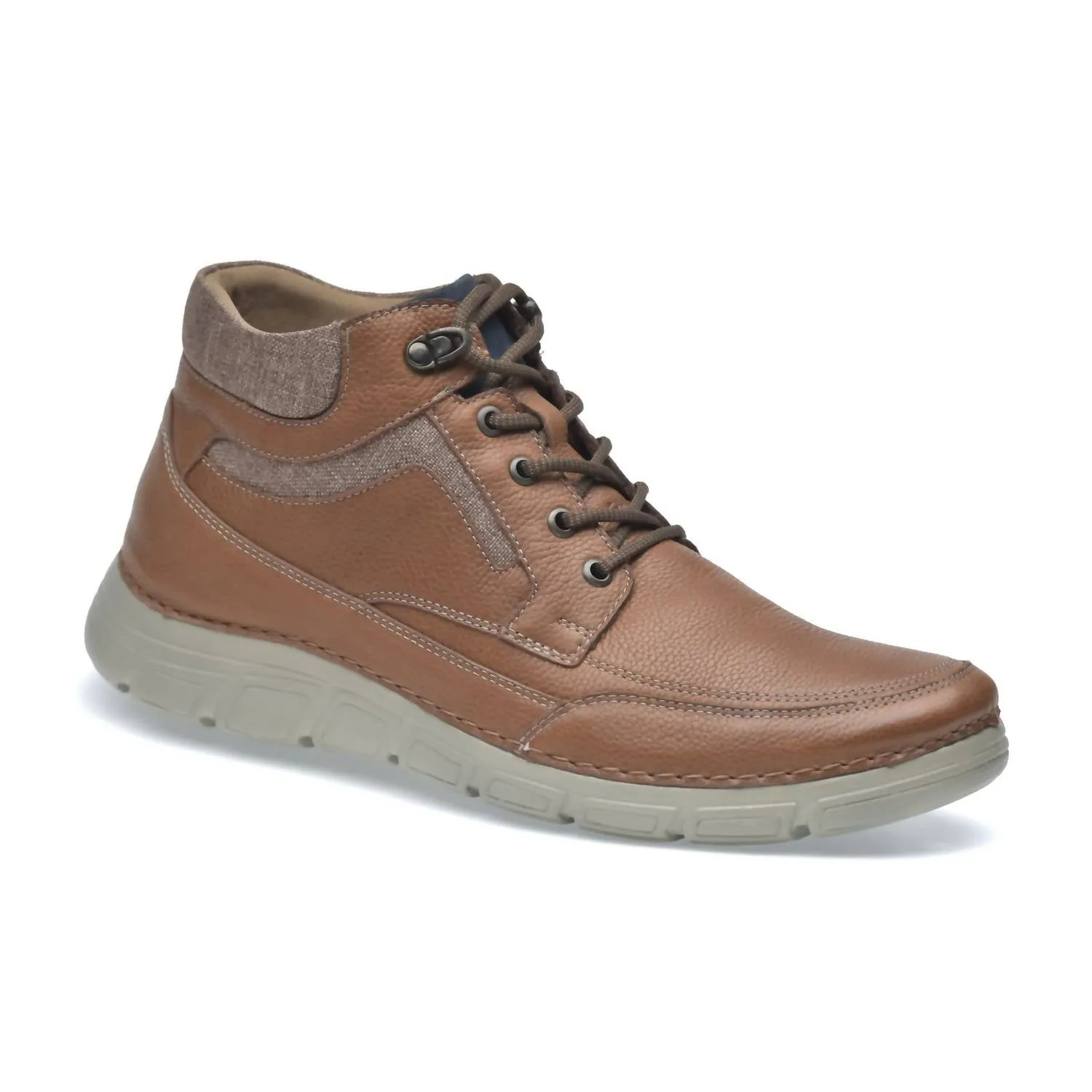 Lightweight Fit Men's Boots Leather Rock In Brown
