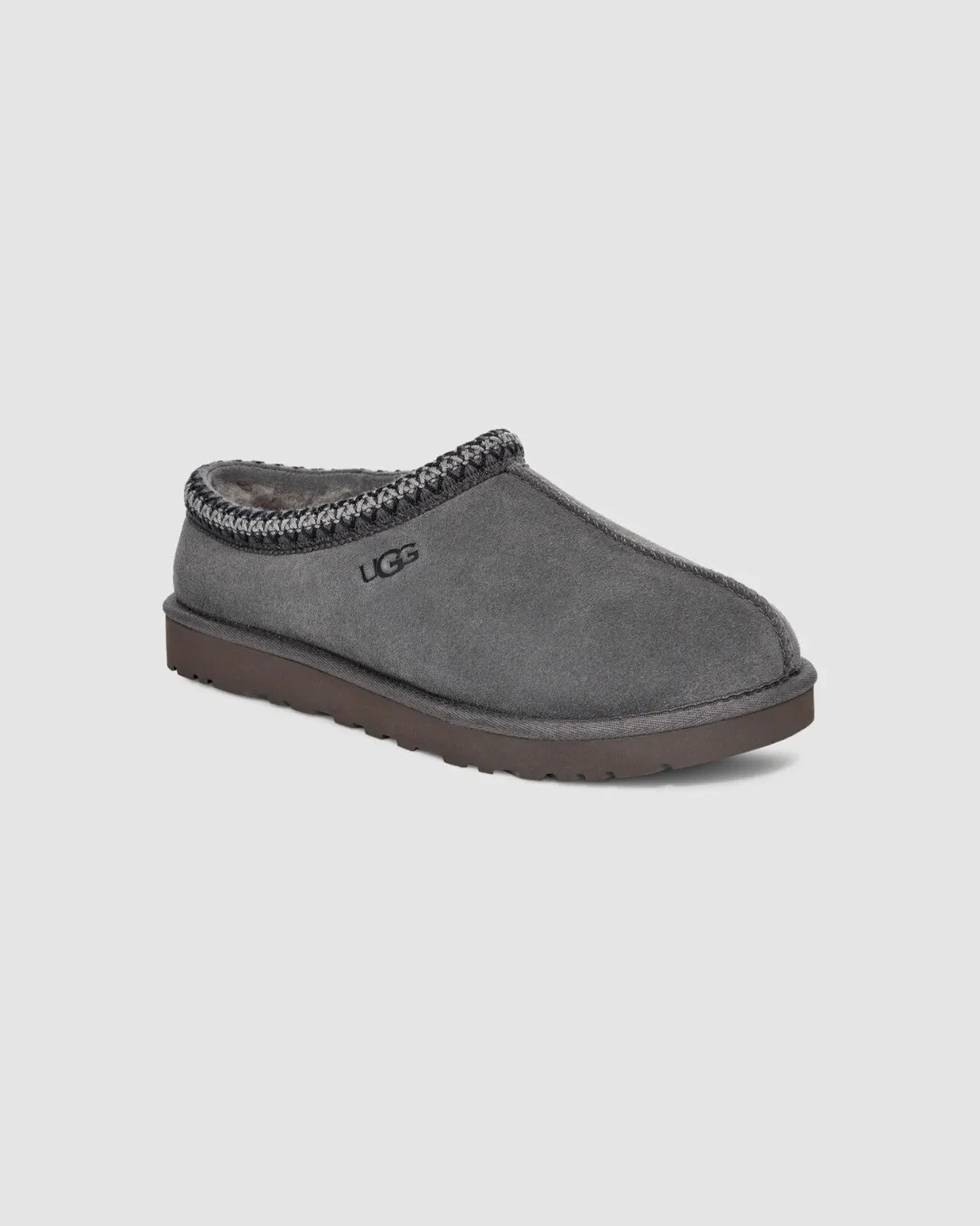 UGG Tasman 5950-DGRY Slippers Men's  Dark Gray Suede Comfort Slip On RHS4264 Quick Comfort Step