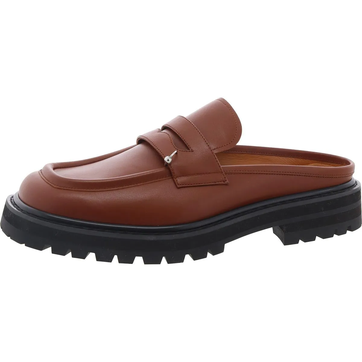 Comfy Ready Slip Sabot Mules Mens Leather Loafers