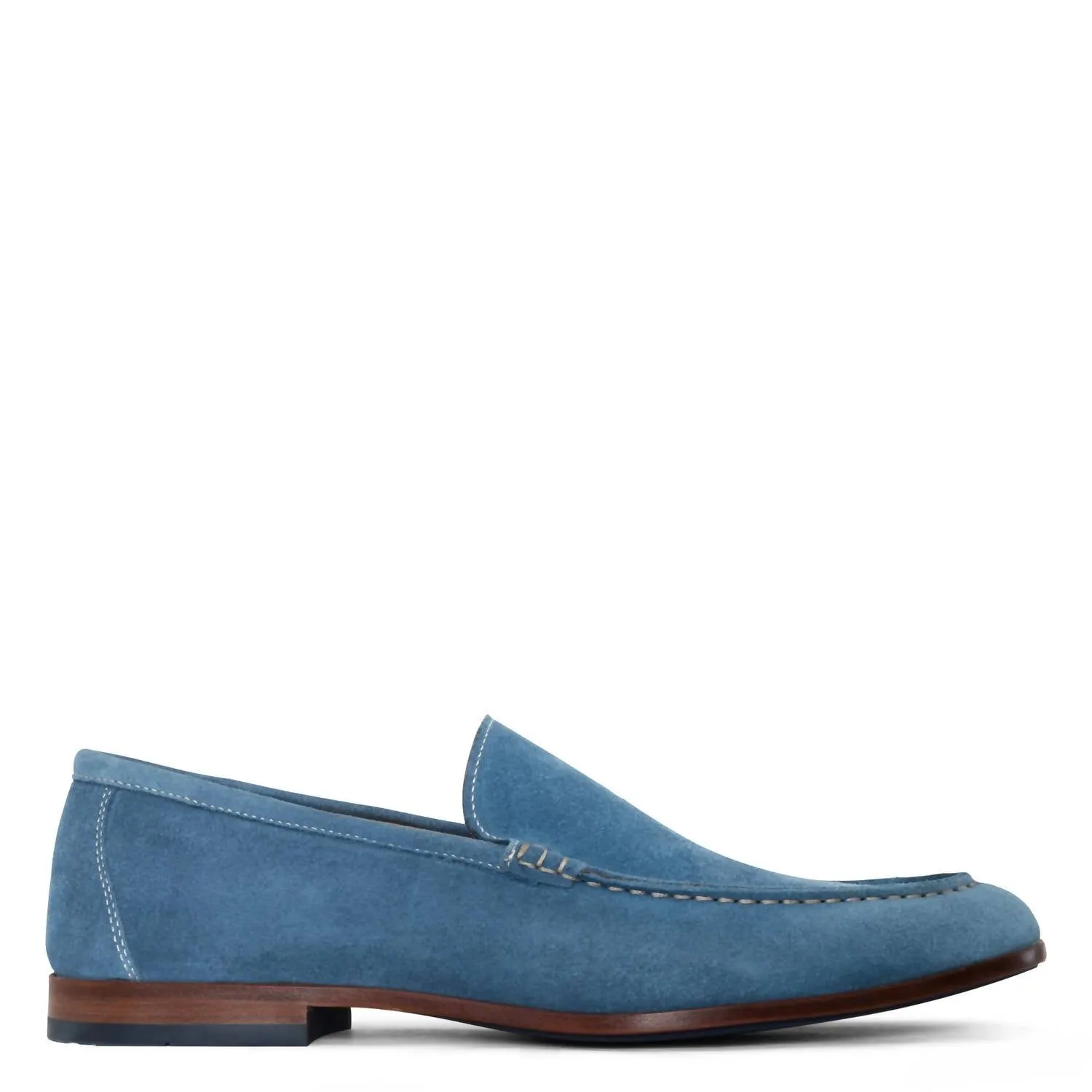 Cushy Comfort Quick Style Walk Men's Slater Loafer In Denim Suede