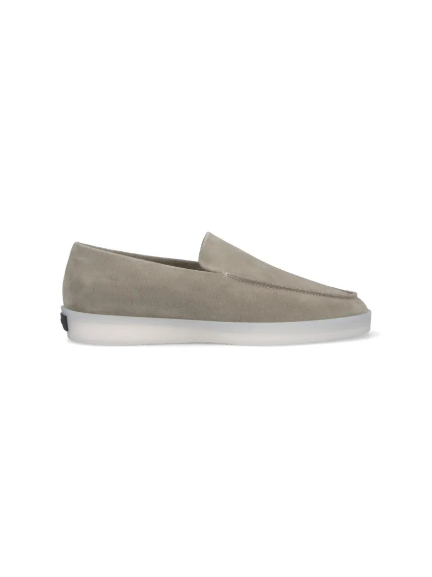 Minimalist Slip On Chill Walk Fit Suede Loafers ?C Grey