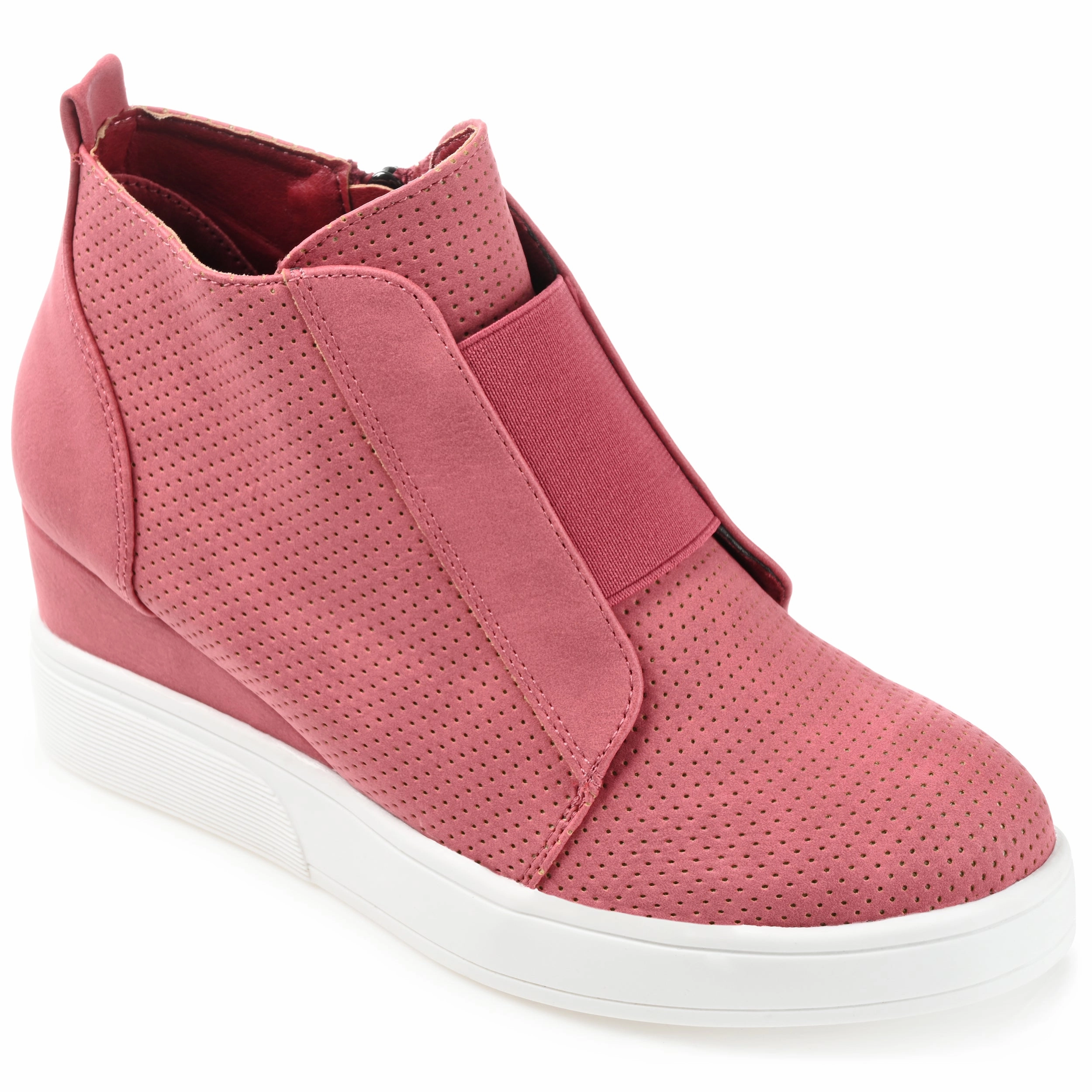 Journee Collection Women's Clara Sneaker Wedge functional - design
