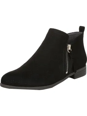 rain walk Stylish And Functional Rate Zip Womens Faux Suede Almond Toe Ankle Boots