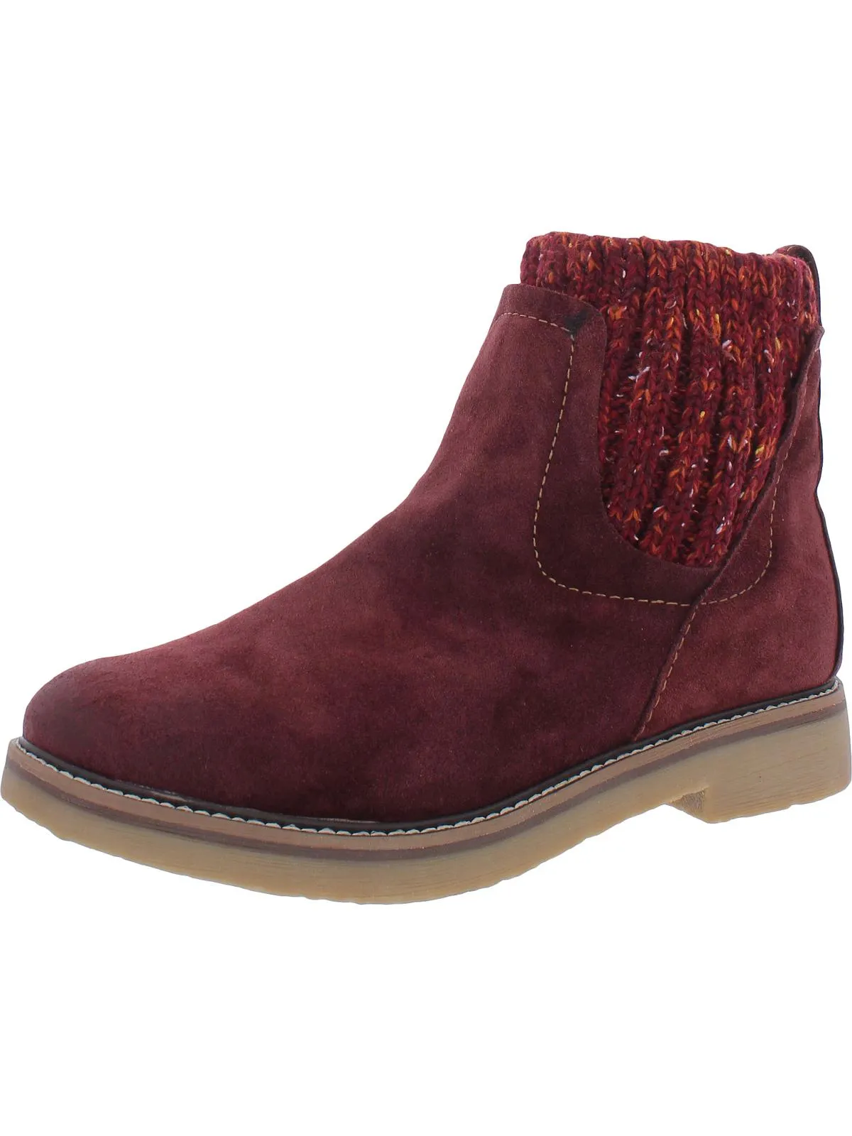 Insulated Weather Resistant User british retro Rawnie Womens Suede Pull On Booties