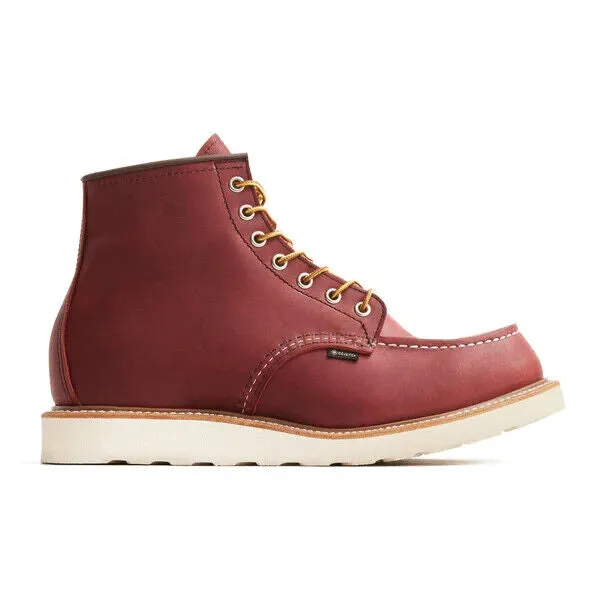 Red Wing Classic 8864 Mens Russet Taos Leather Waterproof Gore-Tex Moc Toe Boots Active Wear Clean Silhouette