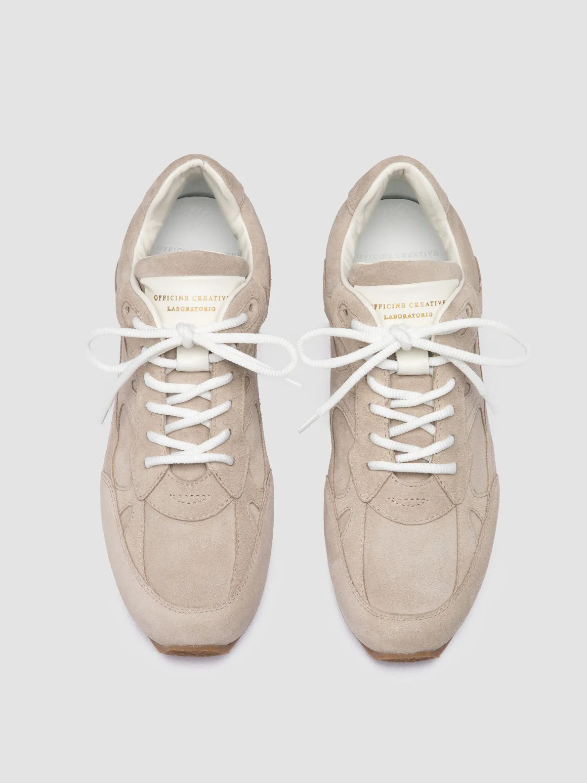 AWAY 101 - Ivory Suede Low Top Sneakers Light Steps Flexible Material