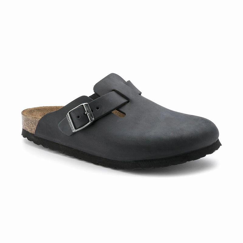 Men's Boston Black Oiled Leather Neutral Form