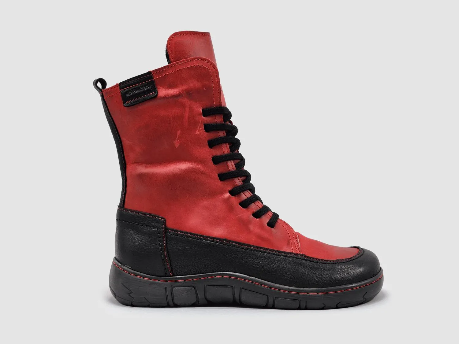 Outdoor Performance Women's Original Mid Wool-Lined Zip-Up Leather Boots In Red