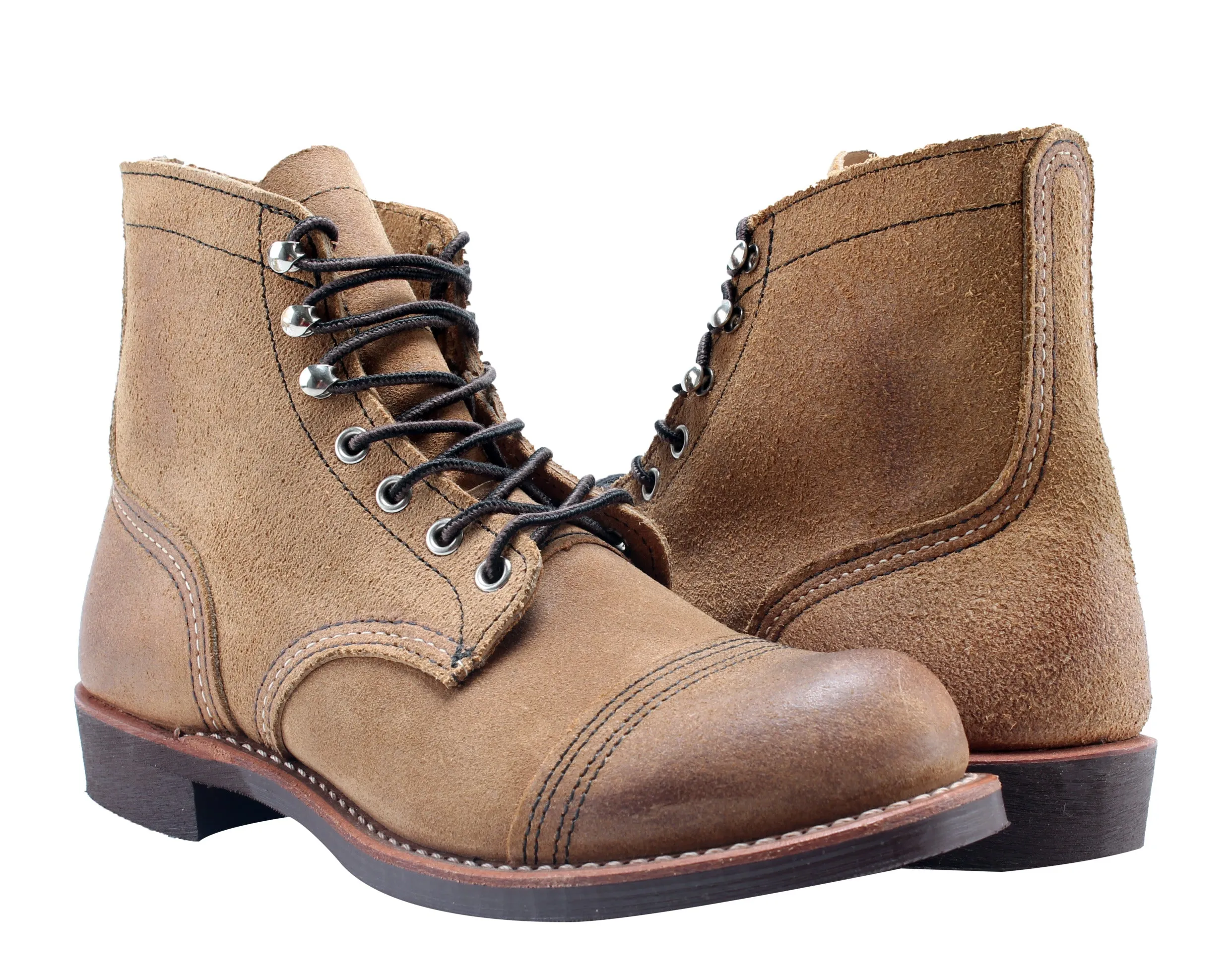Compact Frame Red Wing Heritage Iron Ranger 6-Inch 8083 Hawthorne Tan Men's Boots 08083