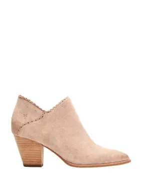 Daily Function Secure Step Reed Scallop Shootie Ankle Boot In Pale Blush