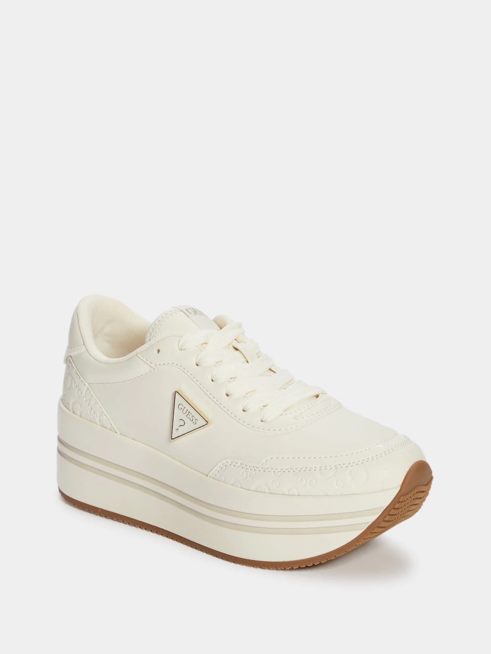 Carsons Chunky Platform Sneakers Ventilated Heel Panel Lace Lock Stability