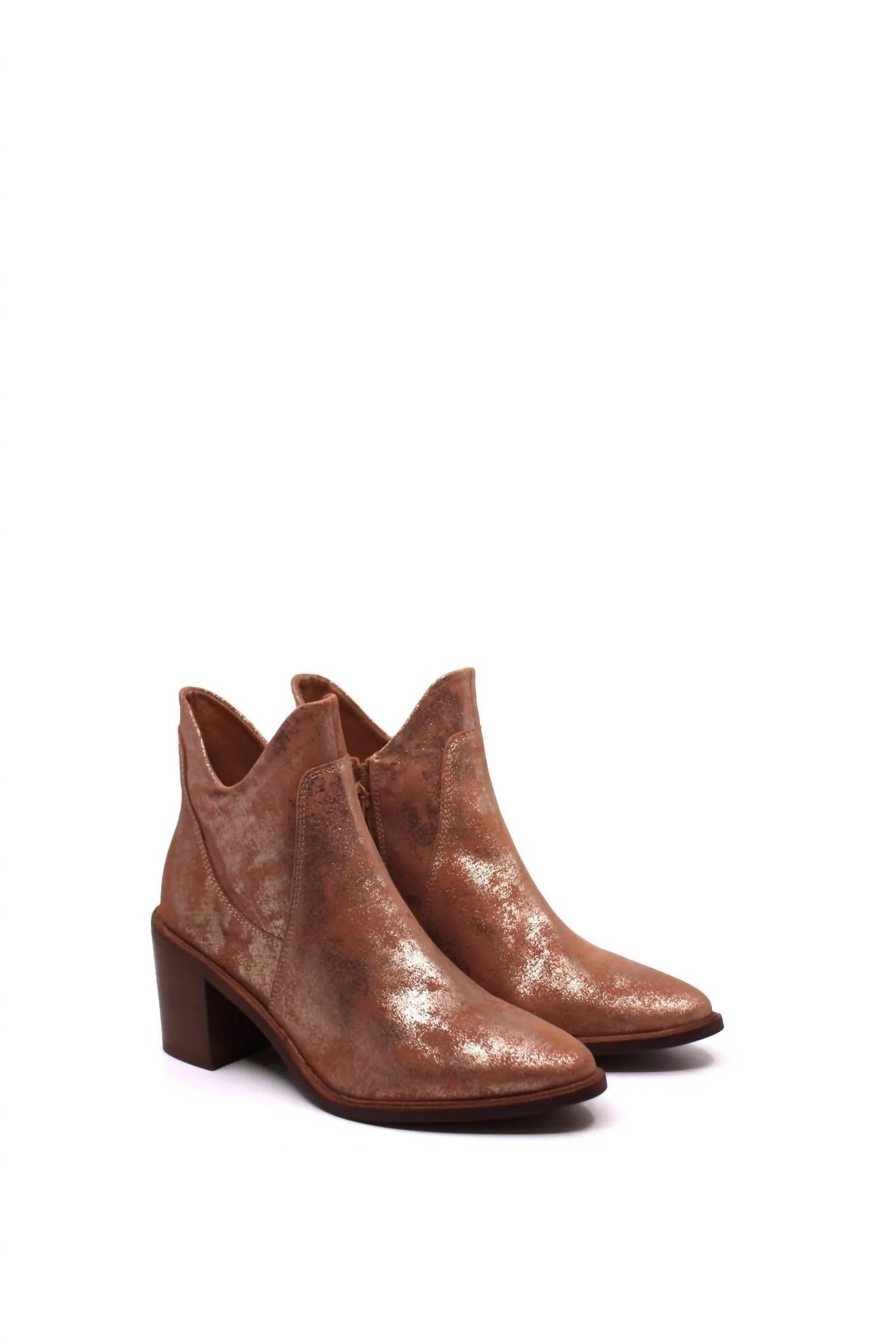Easy Clean Women's Pretty Little Bird Booties In Rose Gold