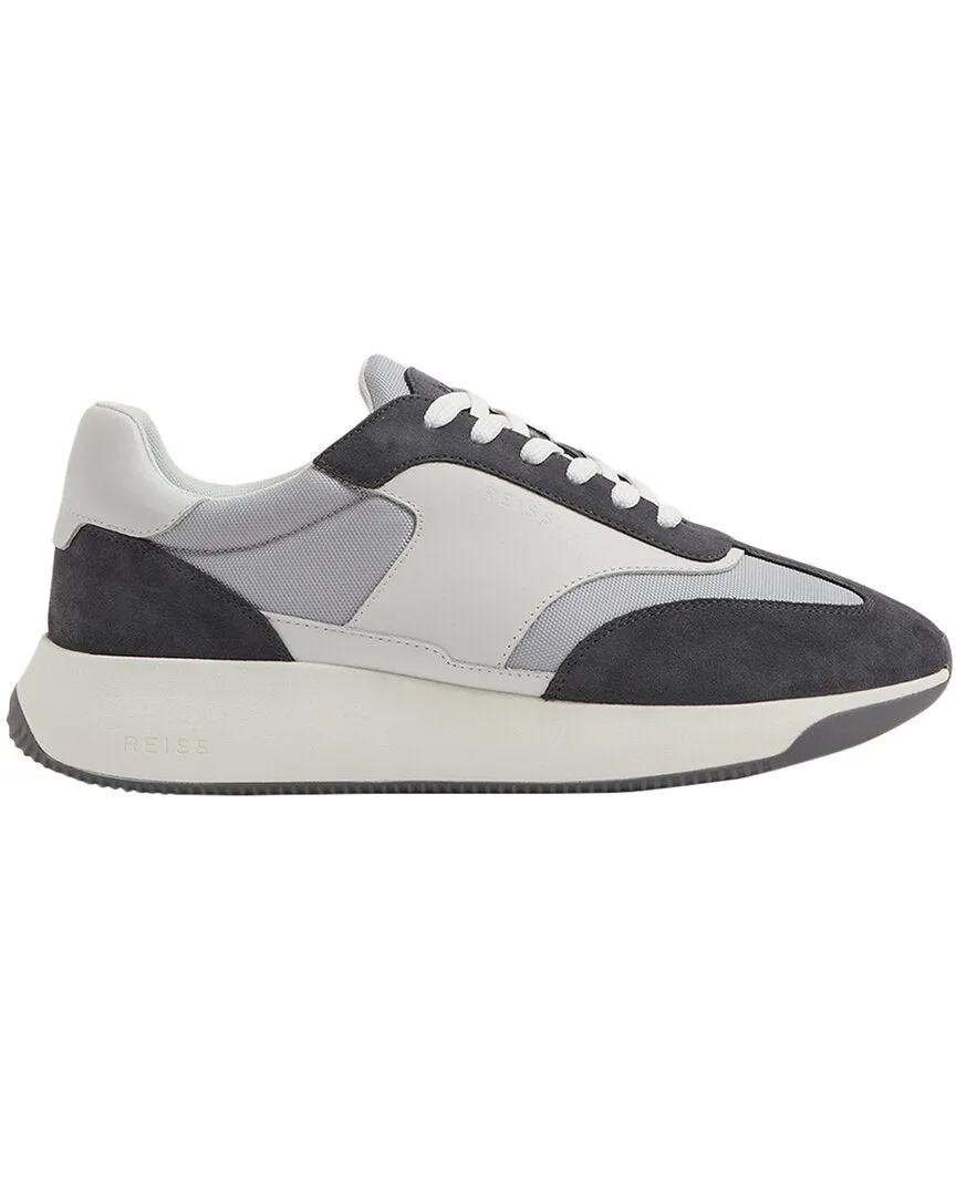 Reiss Emmett Leather Trainer Simple Travel Comfort Ready Shoes