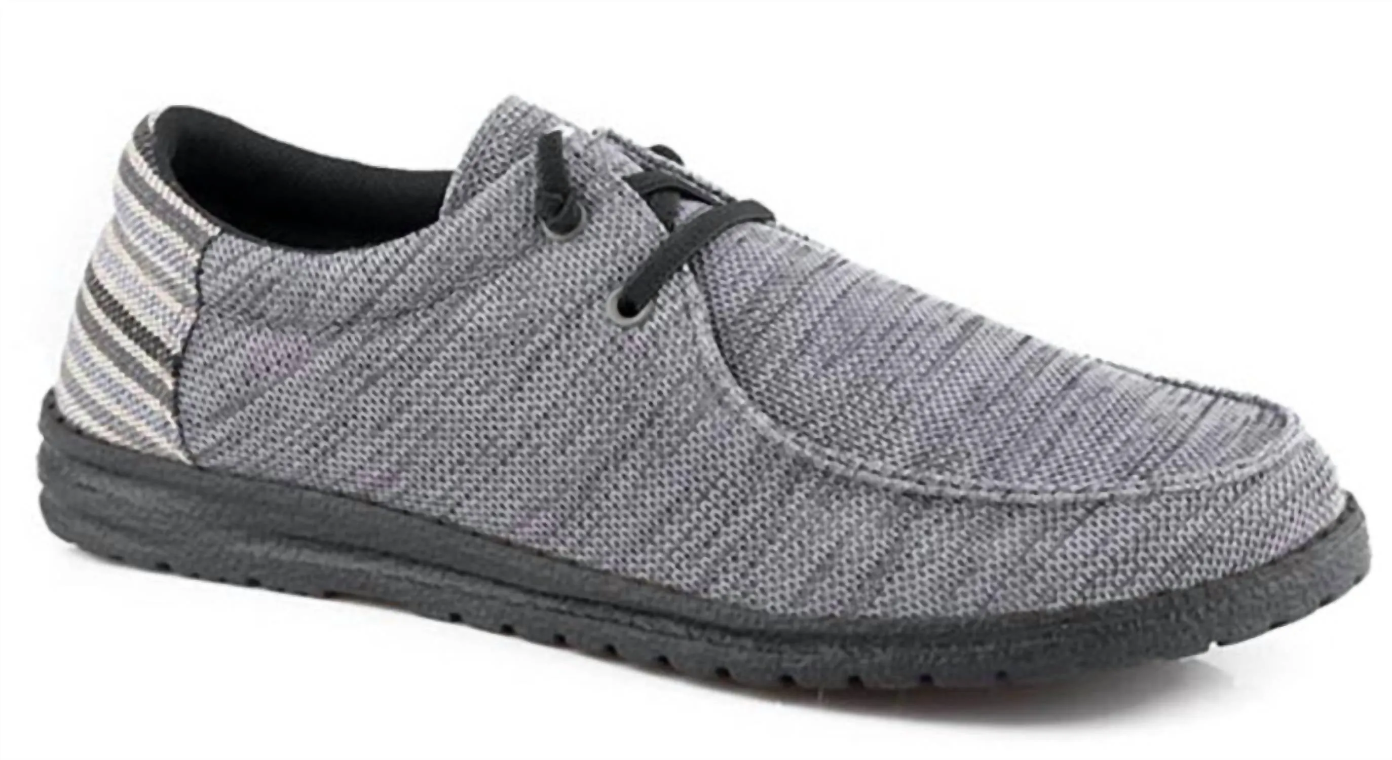 Men's Hang Loose Cool Casual Shoe In Grey Slip Walk Style Slip On Movement