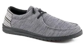 Men's Hang Loose Cool Casual Shoe In Grey Slip Walk Style Slip On Movement