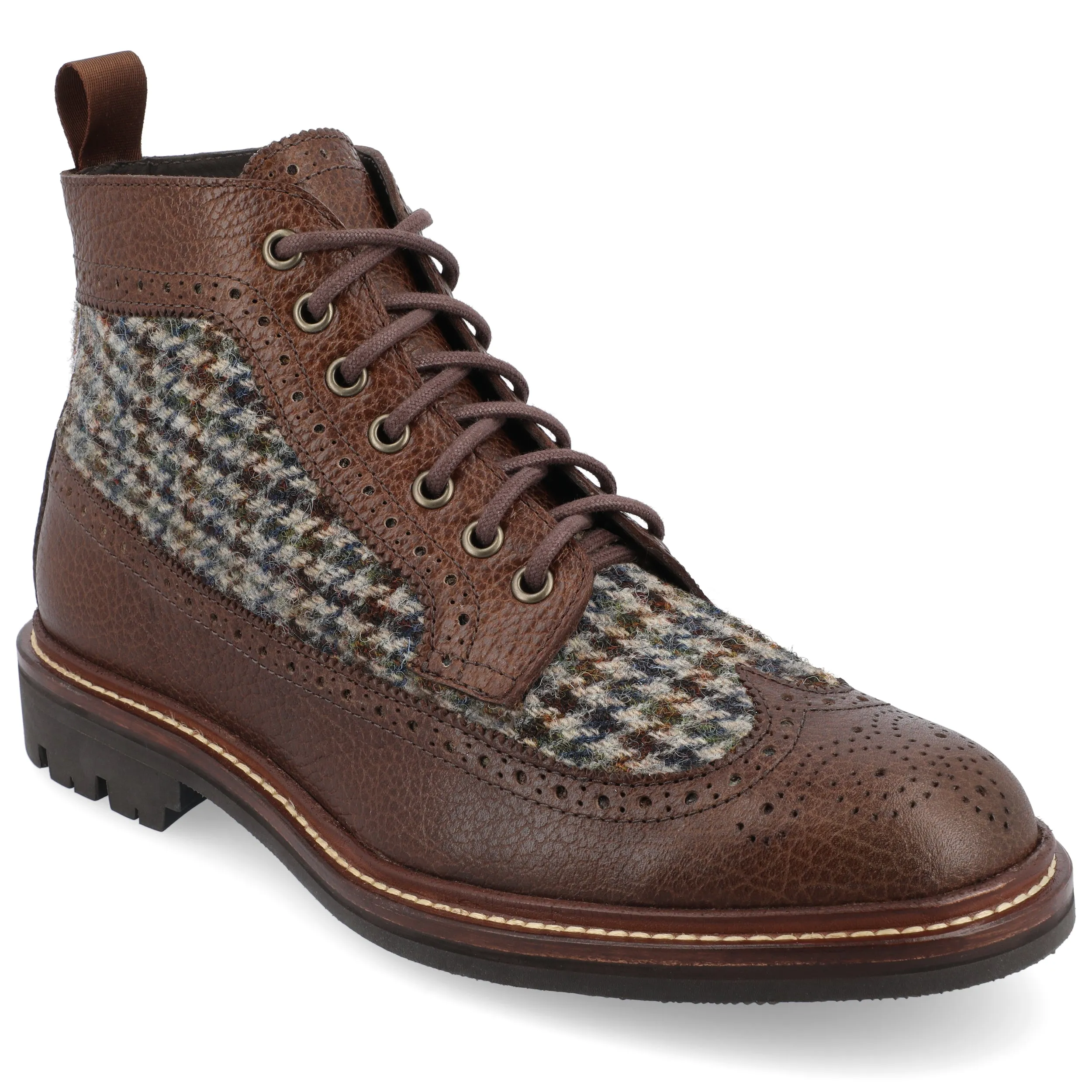 The Boston Boot in Chocolate Motor Edge Odor Resistant