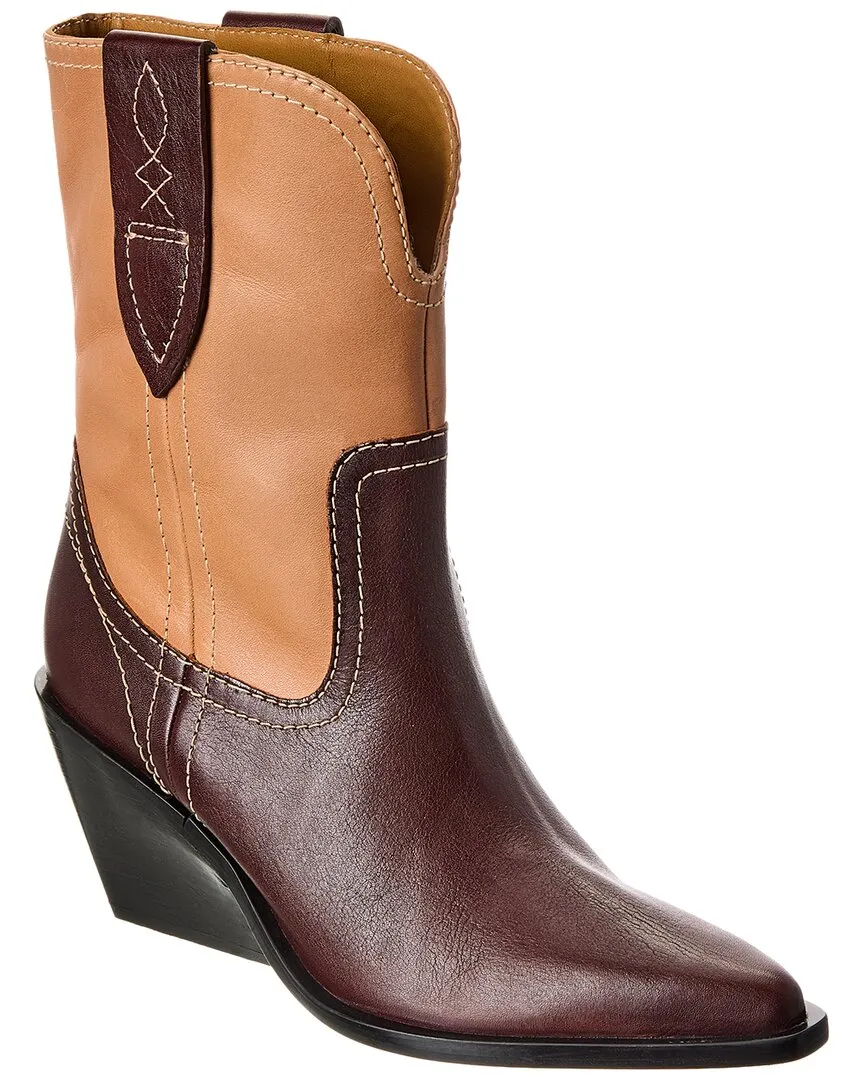 Free People Pitchfork Point Leather Western Boot Seamless Comfort Outdoor Explorer High   Quality