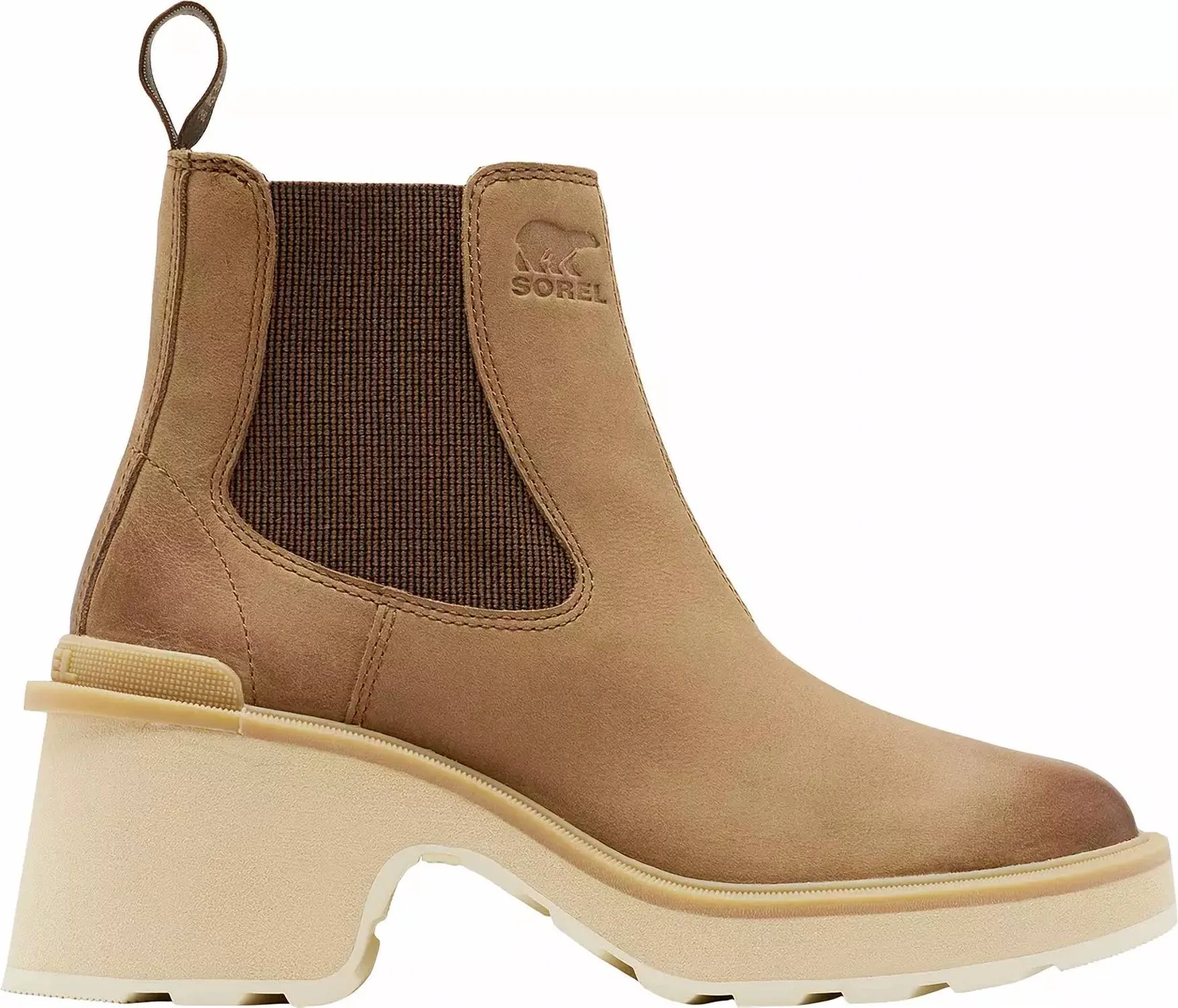 Women's Hi-Line Heel Waterproof Chelsea Boots In Umber / Ceramic Functional Build