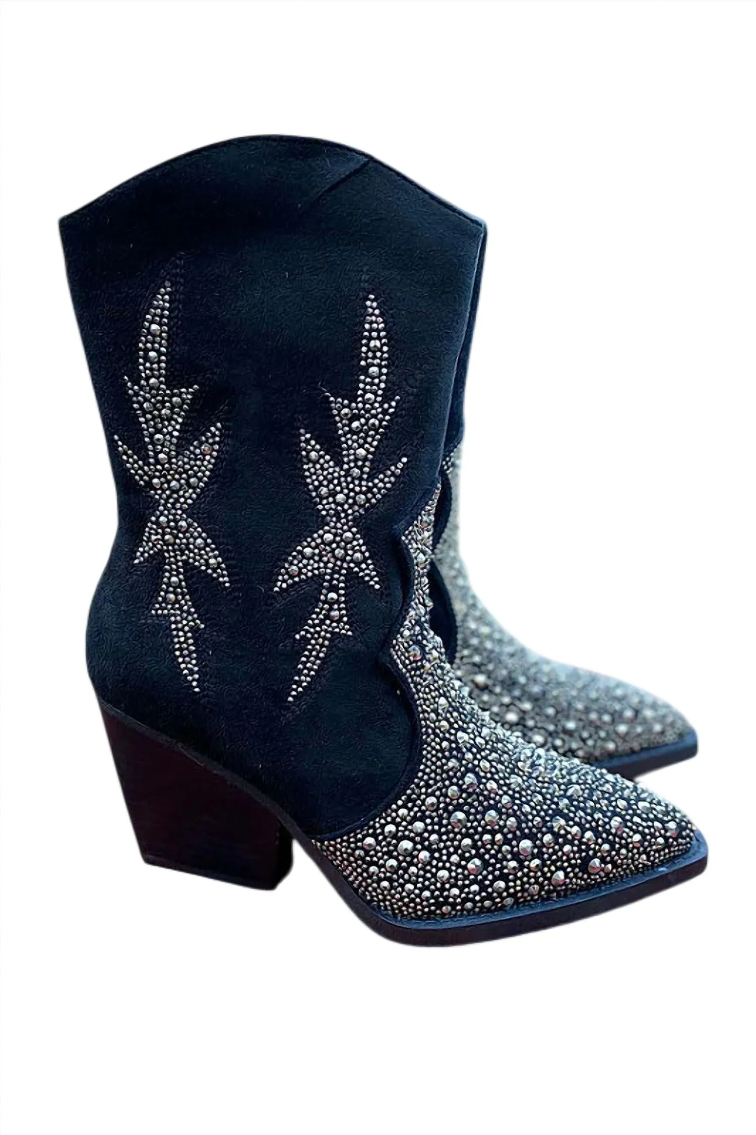 Snake print Customizable Fit Features Women's Lux Western Ankle Boots In Black