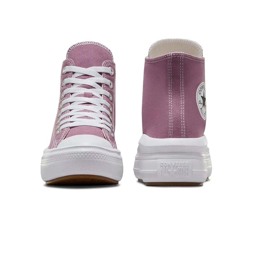 Soft Sole Comfort Driven Design Converse - Women's Chuck Taylor All Star Move Platform High Top Shoes (A05477C)