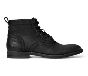 Impact Guard Sebastian - Men's Black Lace Up Leather Desert Boots