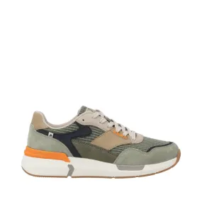 Rieker Men's Justus 02 Sneaker in Pistachio/Pazific/Olive Street Friendly